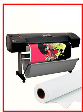 HP Designjet Z3200 44-in Photo Printer  - Recertified - (90 Days Warranty) + Premium Polyester Canvas Roll Matte print HP  36&quot; x 60&